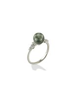 Anello Gemoro Donna in Oro bianco Perla 0.15 Ct AP274BIA - AP274BIA